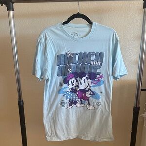Disney Light Blue Mickey and Minnie Tee